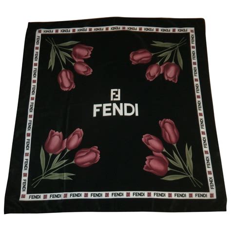 fendi handkerchief|FENDI Women Silk handkerchief .